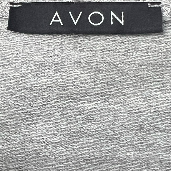 Avon Women's Lightweight Long Sleeve, Drawstring Hoodie, "Retail Therapy" Gray - Picture 2 of 6